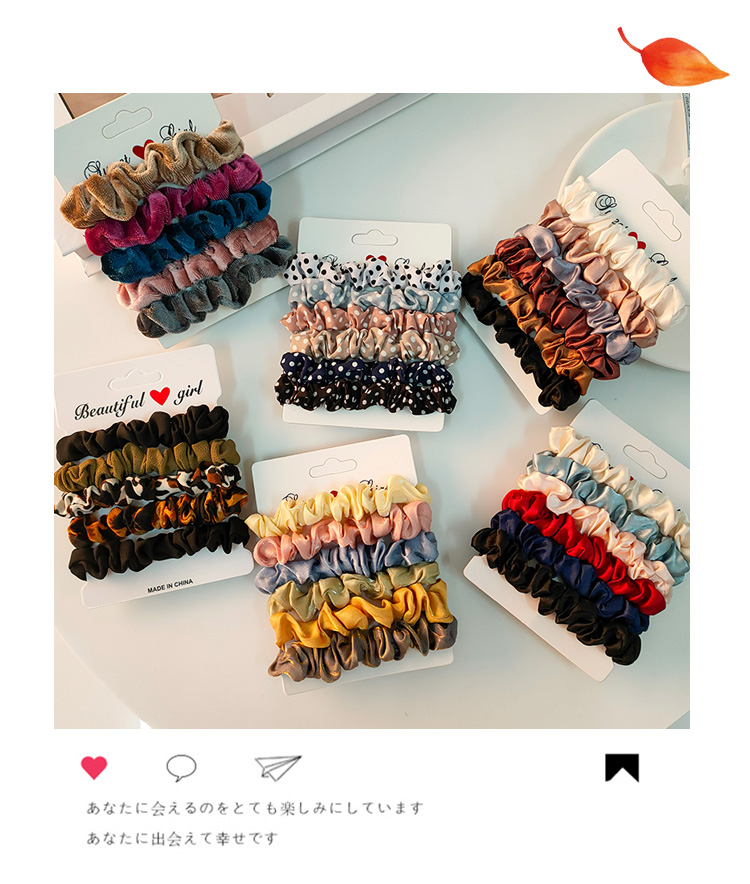 Dây Cột Tóc Bằng Vải Cỡ Lớn Phong Cách Hàn Quốc Đơn Giản Đáng Yêu