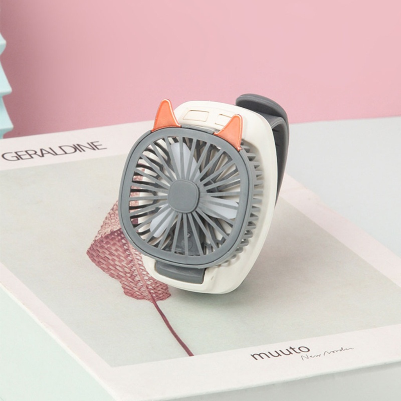 1 Quạt Mini 5V Có Đèn LED Và Cổng Sạc USB