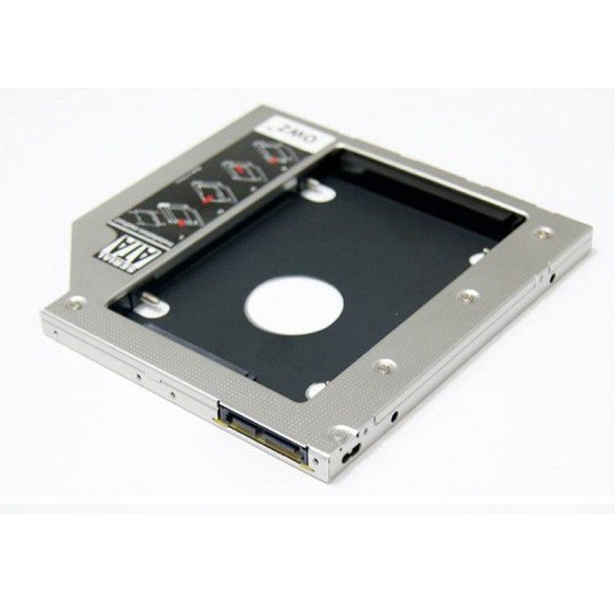 Caddy Bay dày và mỏng 2 loại dành cho Laptop. Thay thế DVD bằng khay này giúp nâng cấp SSD. Vi Tính Quốc Duy