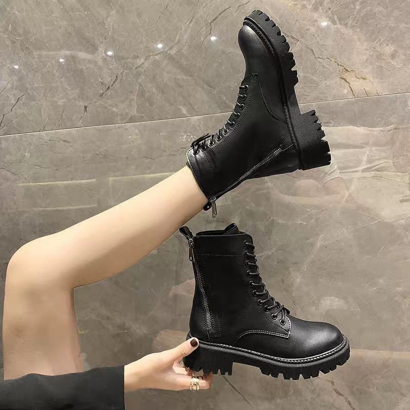 Aki Boots 2 khoá siêu xinh NN131021 dễ phối đồ dành cho các nàng trong mùa thu đông Funny shop