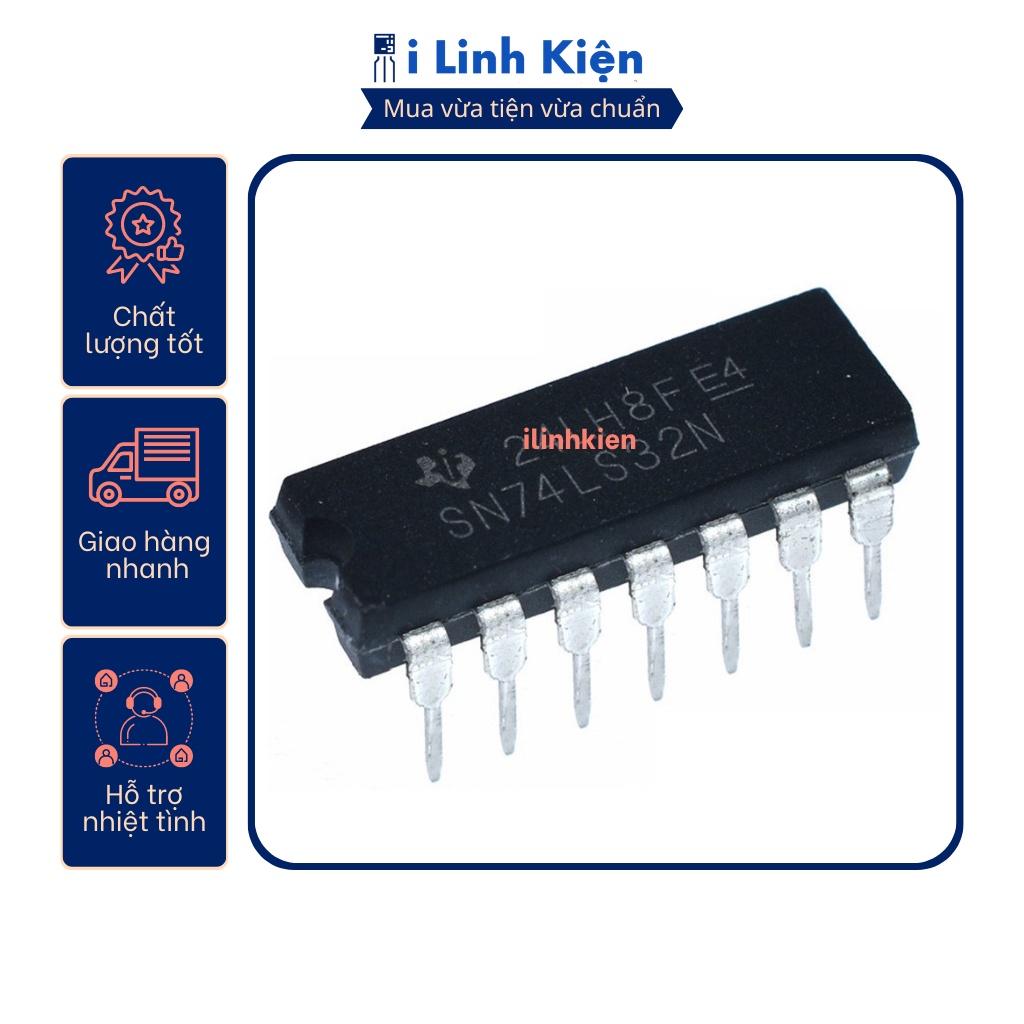 Ic chức năng 74LS32 HD74LS32P DIP-14 loại thường