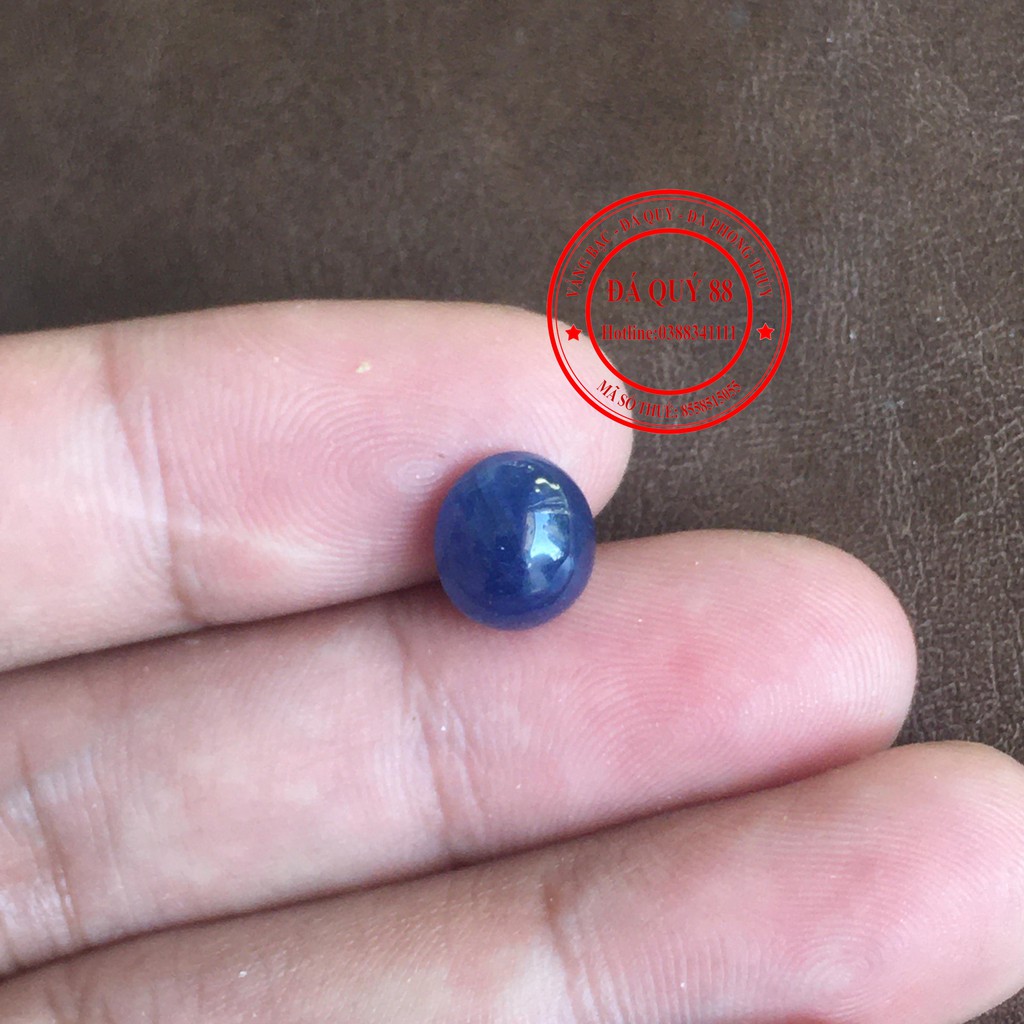 Viên Đá Saphia Xanh Tự Nhiên Yên Bái Thông Đèn 5,66ct Mặt Nhẫn Mặt Dây Nữ