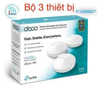 TP-Link AC1300 Hệ thống Wifi Mesh cho Gia đình cho độ phủ wifi tuyệt vời- Deco M5 - Hàng Chính Hãng