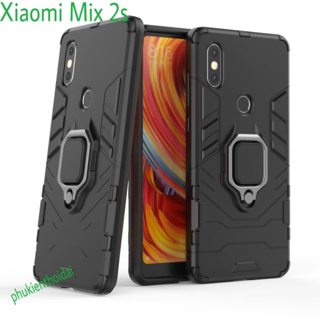 Ốp lưng Xiaomi Poco M5 / Mix 2s chống sốc Iron Man Iring cao cấp giá đỡ xem phim