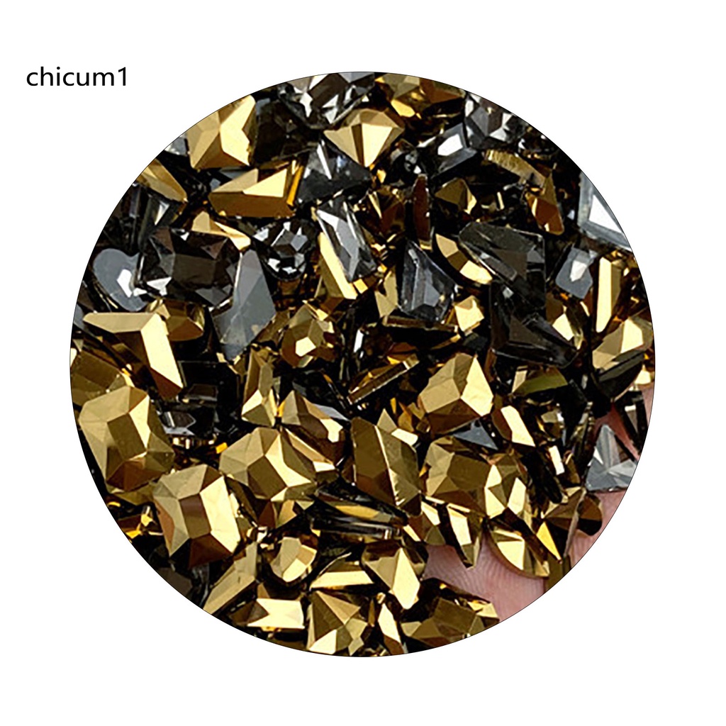 [Hàng mới về] Túi 50 hạt đá đính móng tay nghệ thuật 3D long lanh