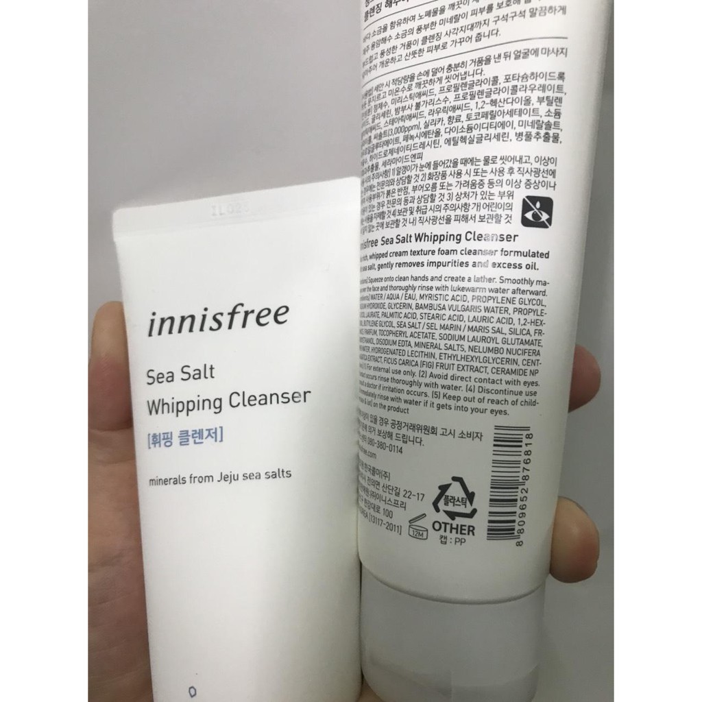 🌺  Mypham21  🌺  Sữa Rửa Mặt Chiết Xuất Muối Biển Innisfree Sea Salt Cleanser 20%,30%,40%. MLN21  🌺