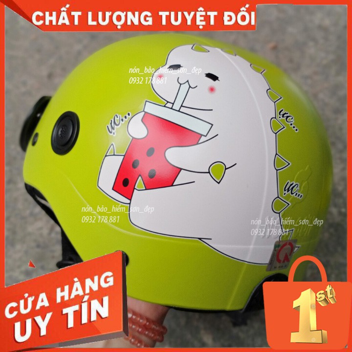 Nón Bảo Hiểm Nữa Đầu TEM KHỦNG LONG Nhiều Mẫu