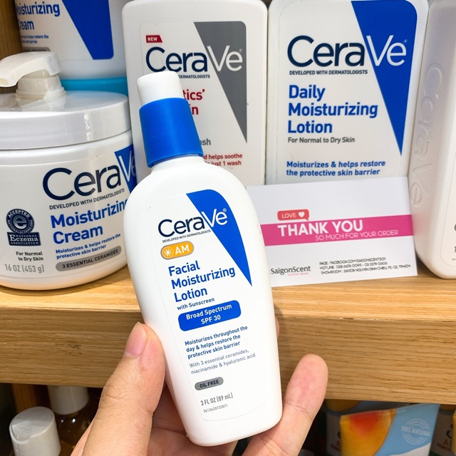 Kem dưỡng ngày Cerave Facial Moisturizing Lotion AM SPF 30 ( 89mL )