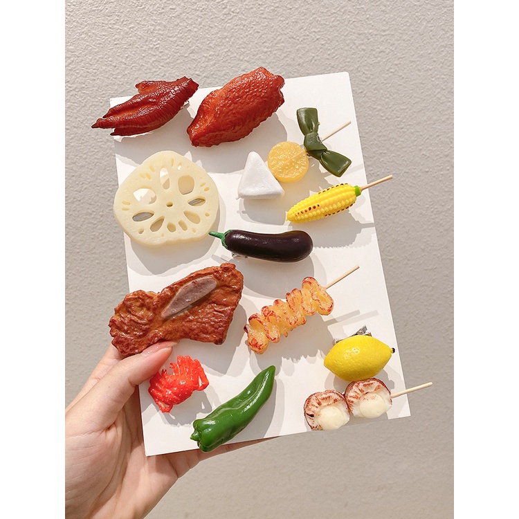 Kẹp Tóc Nữ Hình Thức Ăn Sáng Tạo Phong Cách Hàn Quốc Mới