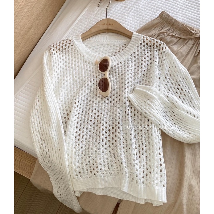 Áo len lỗ dài tay 199_A0579