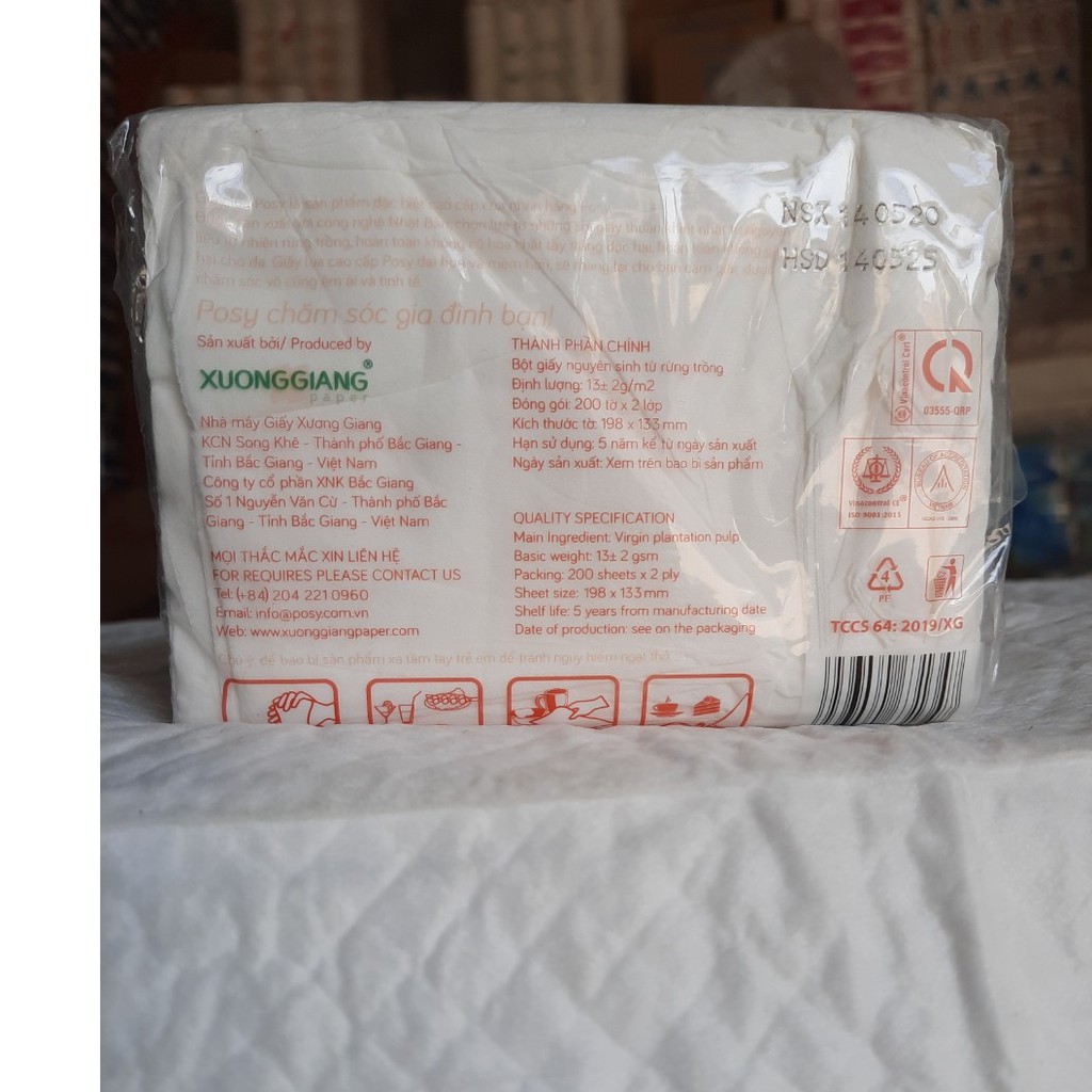 Rút ngắn Posy 200 tờ x 2 lớp