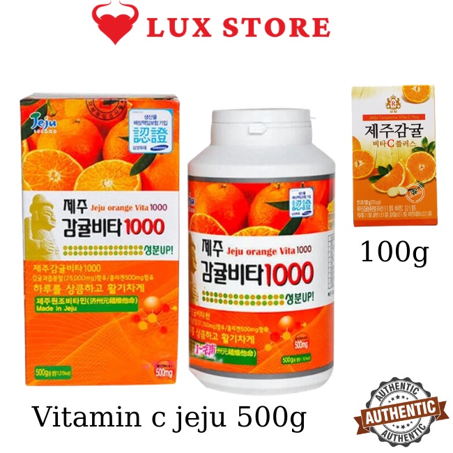 Vitamin C Jeju Hàn Quốc - Viên Ngậm Jeju Tangerine Vita C+ Plus Mẫu Mới