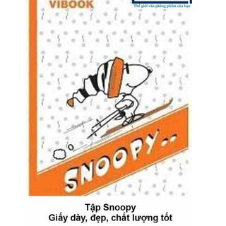[ Tập vở ] - Tập học sinh, Vở học sinh -  Vibook Snoopy, loại 96 trang, 200 Trang - VPP Trí Tuệ