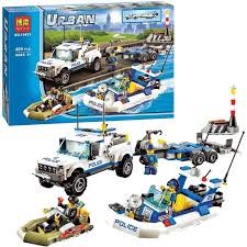 Bộ lego xếp hình Urban City Police 10421- Tàu tuần dương cảnh sát