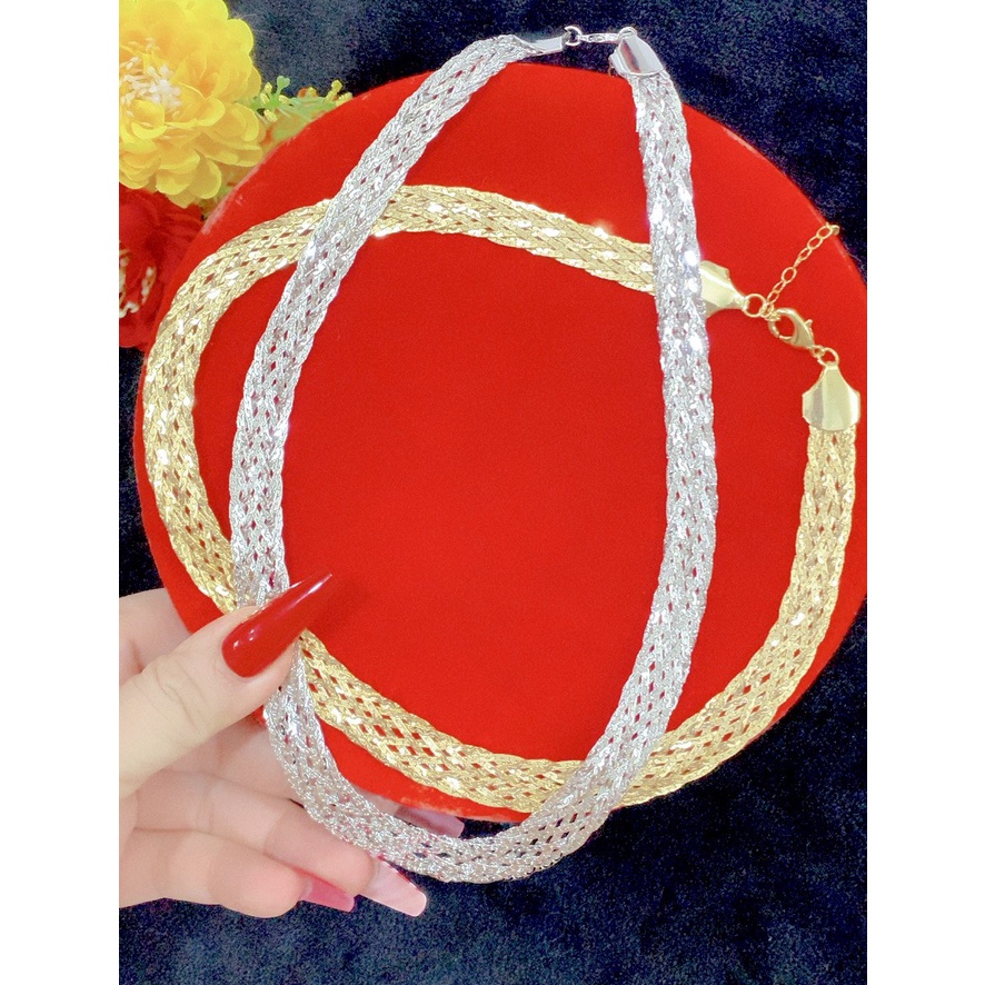 Dây chuyền bính lớn mạ 18k cao cấp E206