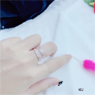 Nhẫn đôi bạc thật đính đá tuyệt đẹp