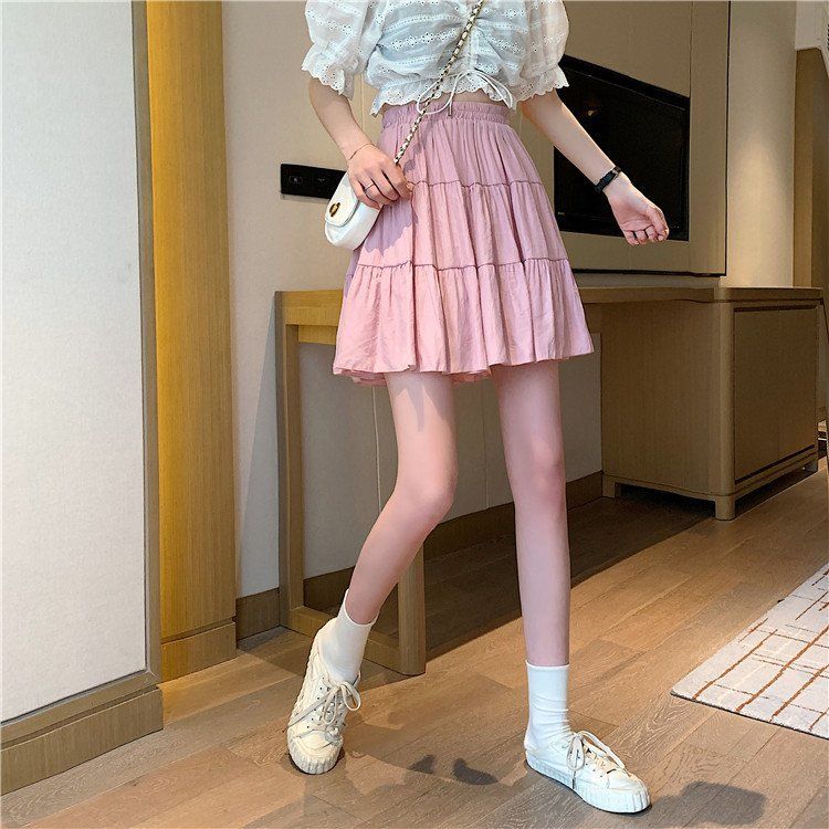 Chân Váy Chữ A Xếp Li Phong Cách Hàn Quốc Xinh Xắn Dành Cho Nữ
