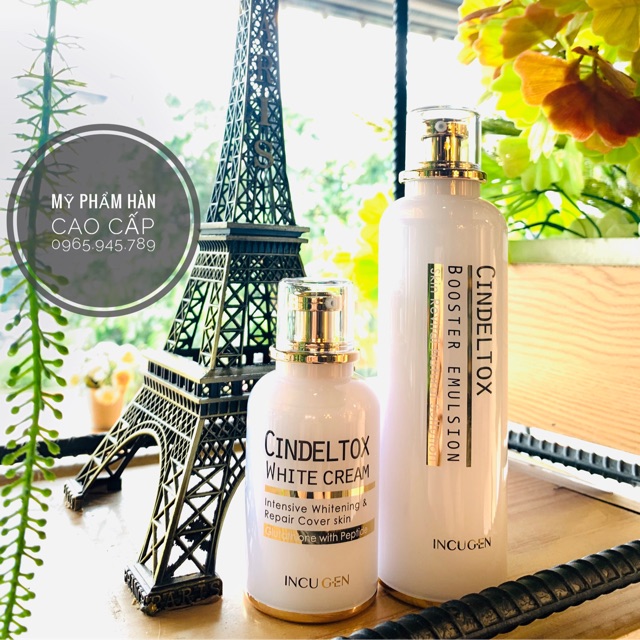 Bộ dưỡng Cindeltox / Kem truyền trắng- Nhũ tương Cindeltox / Bộ dưỡng trắng Cindeltox | BigBuy360 - bigbuy360.vn