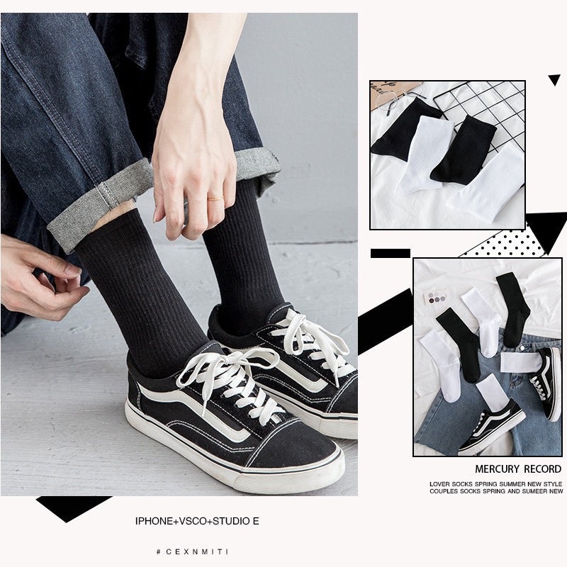 Vớ cotton phong cách Hàn Quốc họa tiết độc đáo đẹp mắt