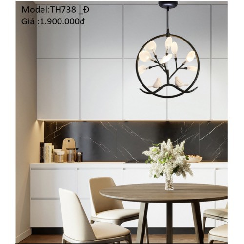 Đèn Thả Bồ Câu Hera Vòng 9 lá