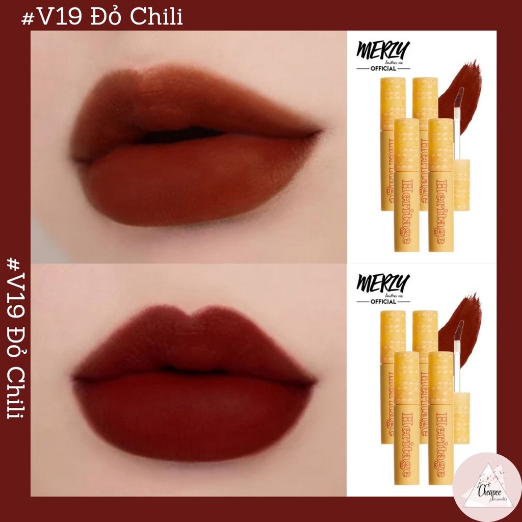 [Chính Hãng] Son Merzy The Heritage Velvet Tint Vàng V19-V20-V21 [CiCa Cosmetic]