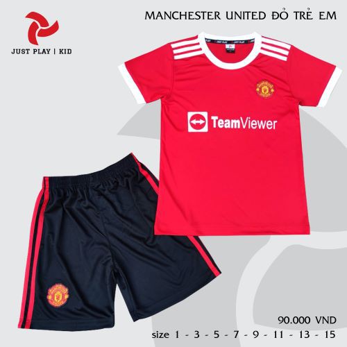 Manchester United Trẻ Em, Đủ Size từ 10kg,3 Màu, Mẫu 2022/2023 Có Chữ Team View Mới