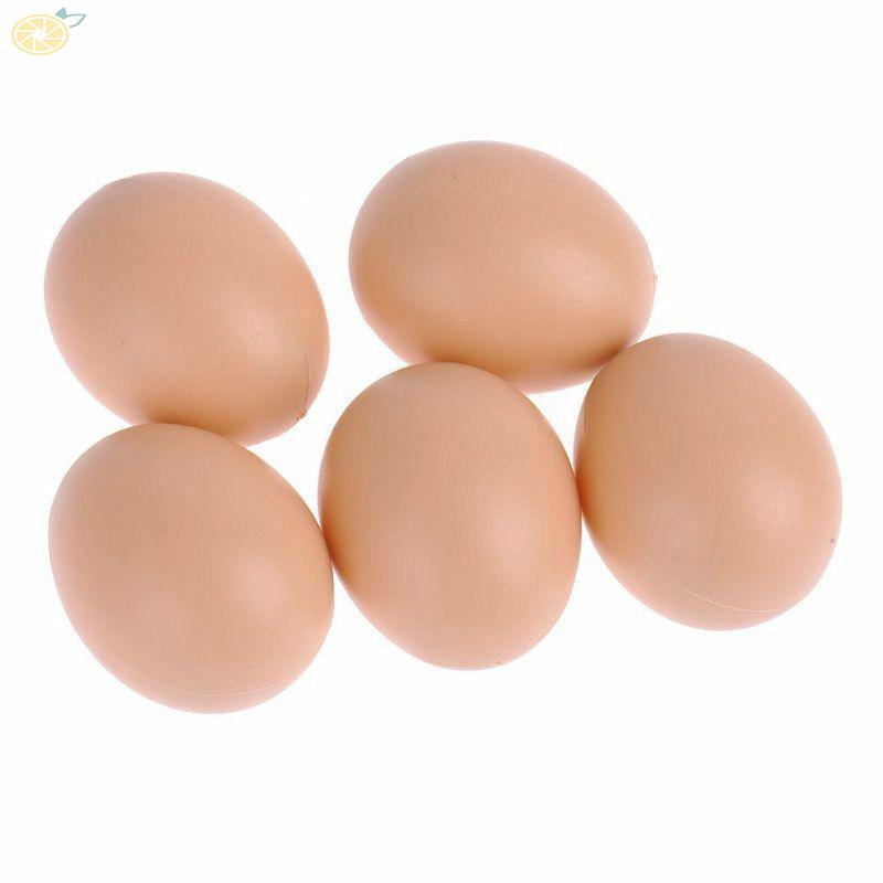 Bộ 5 trứng gà giả bằng nhựa trang trí