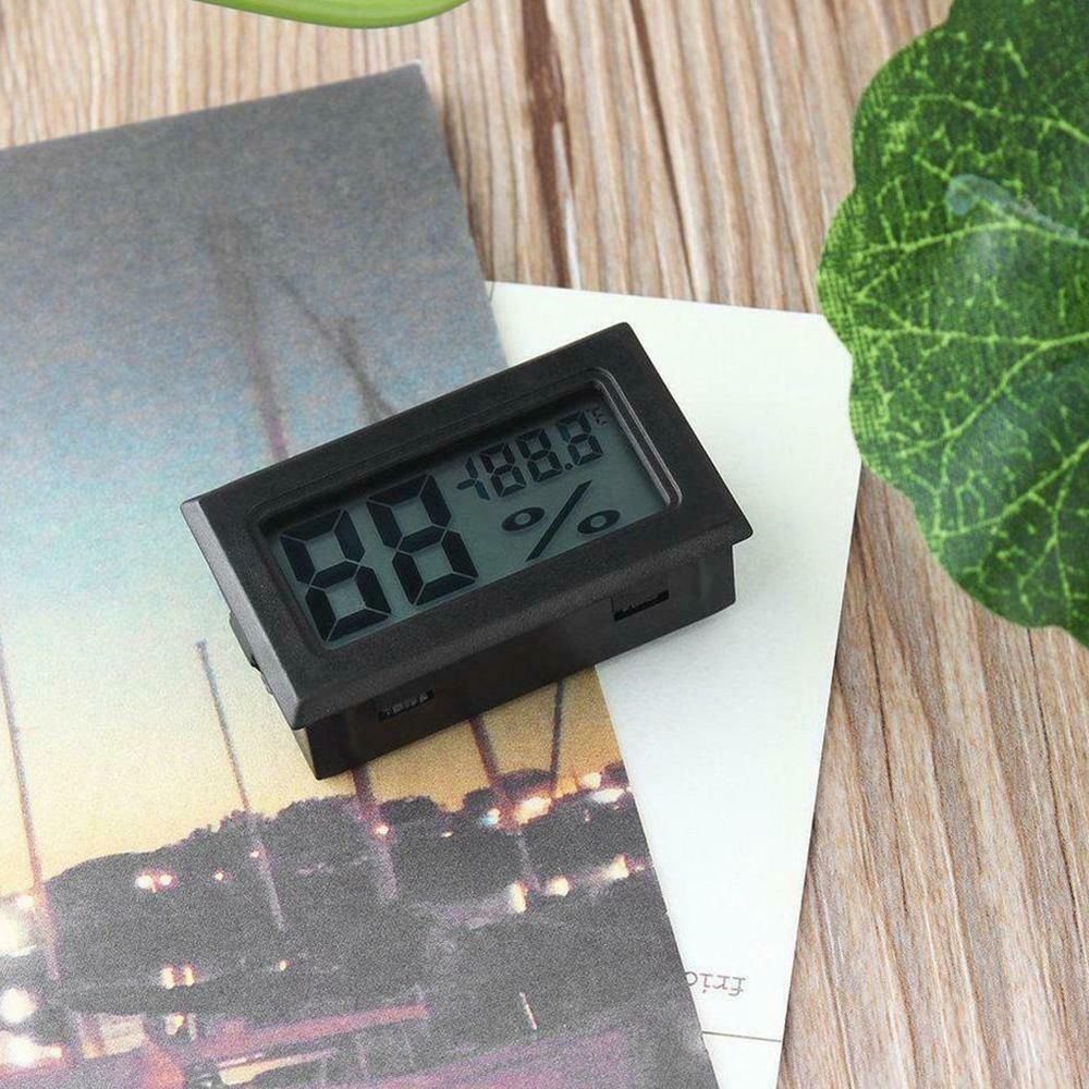 Nhiệt Kế Cảm Biến Có Màn Hình LCD Kỹ Thuật Số Mini Tiện Dụng Màu Trắng/ Đen/ Đen