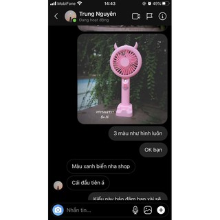 Quạt phun sương mini có đèn