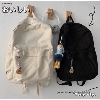 Balo canvas basic trơn có sẵn