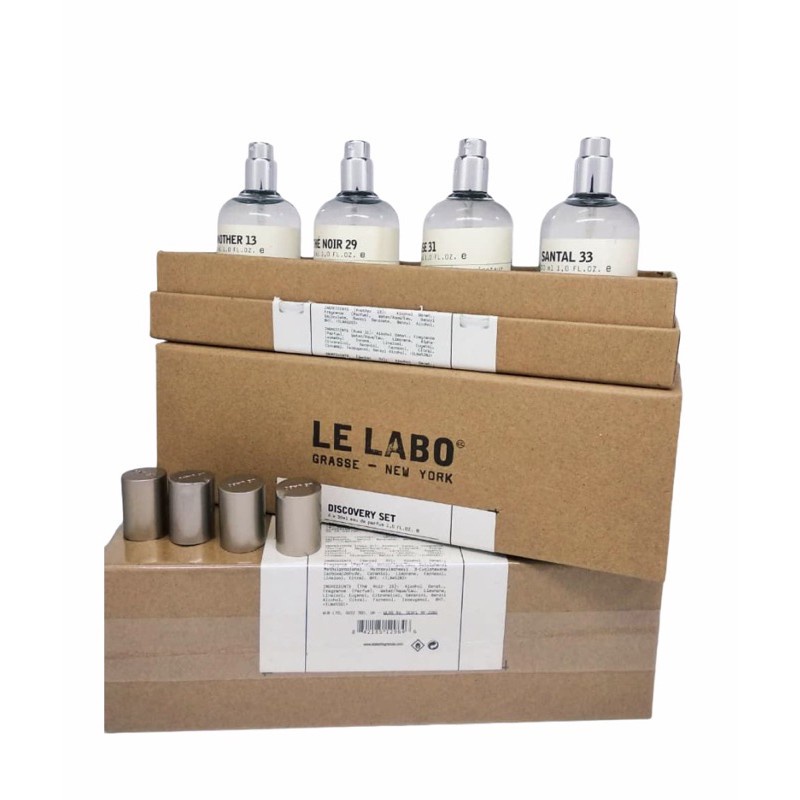 Bộ Làm Quà Tặng Le Labo Discovery 4x30ml 4 Trong 1 (Santal 33 + The Noir 29 + Rose 31 + 13)