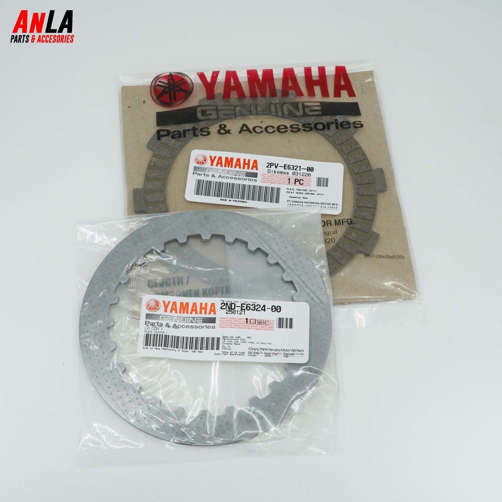 Bộ lá bố và lá sắt ZIN EXCITER 150 / FZ150i / R15V2 / TFX
