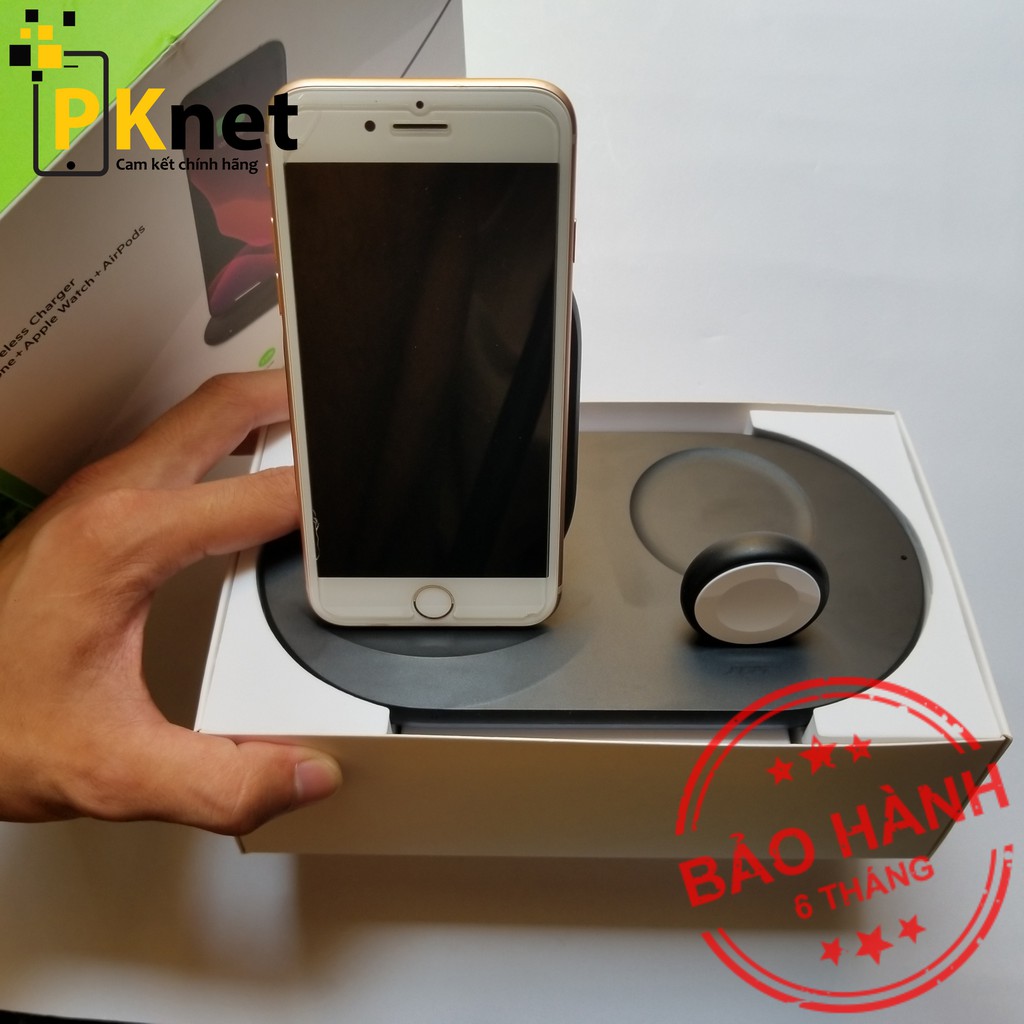 Đế sạc không dây BELKIN 3 trong 1 cho Iphone, Apple Watch, Airpod - Thương hiệu Mỹ