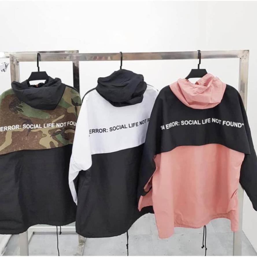 Áo khoác 404 ERROR CAMO ĐEN UNISEX