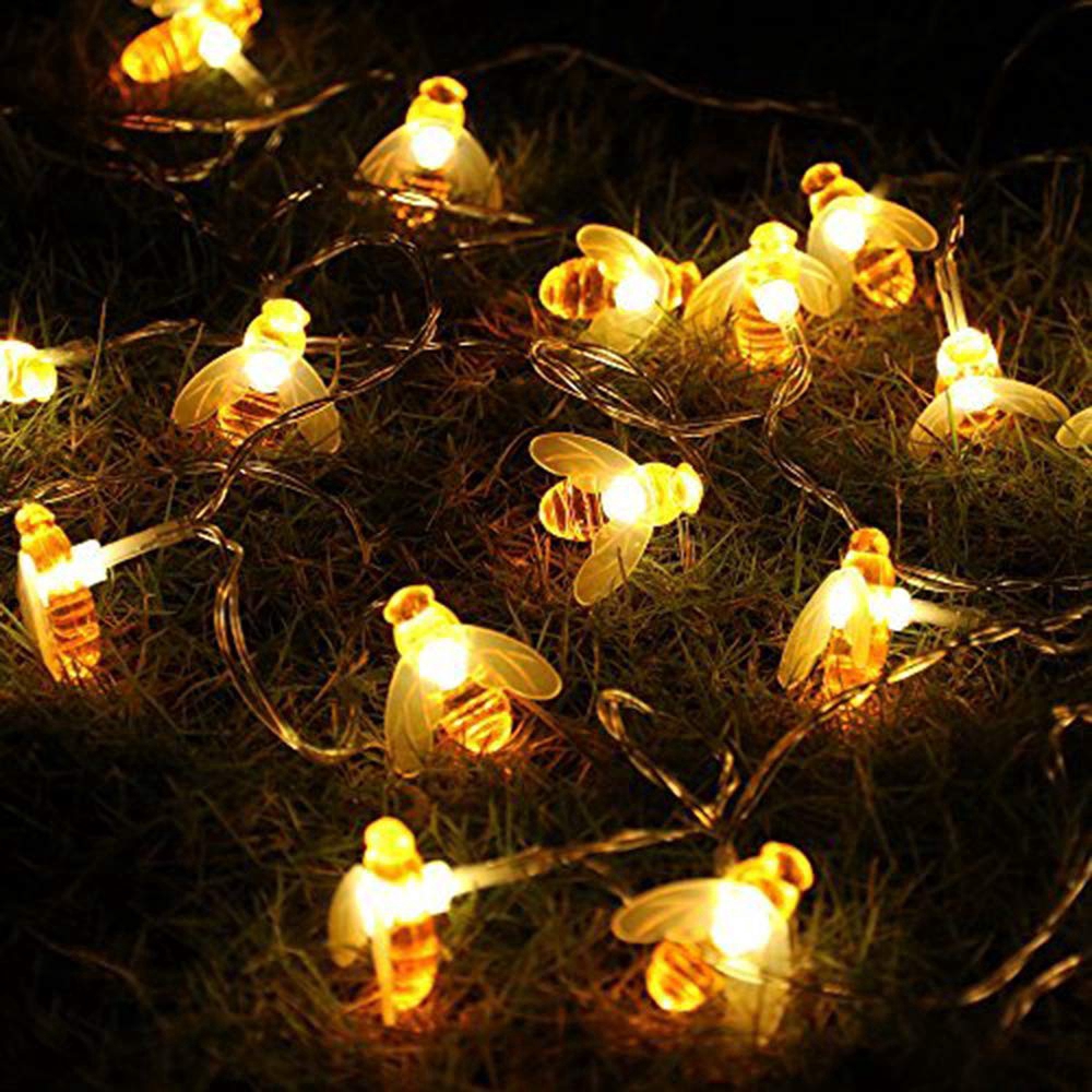 Dây đèn LED hình tổ ong chạy pin dùng cho trang trí