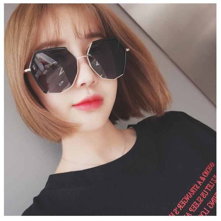 Kính râm phản quang nhiều màu chống tia cực tím phong cách Hàn Quốc D33