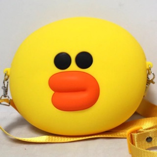 Túi Đeo Chéo Vịt Sally Linefriends silicon