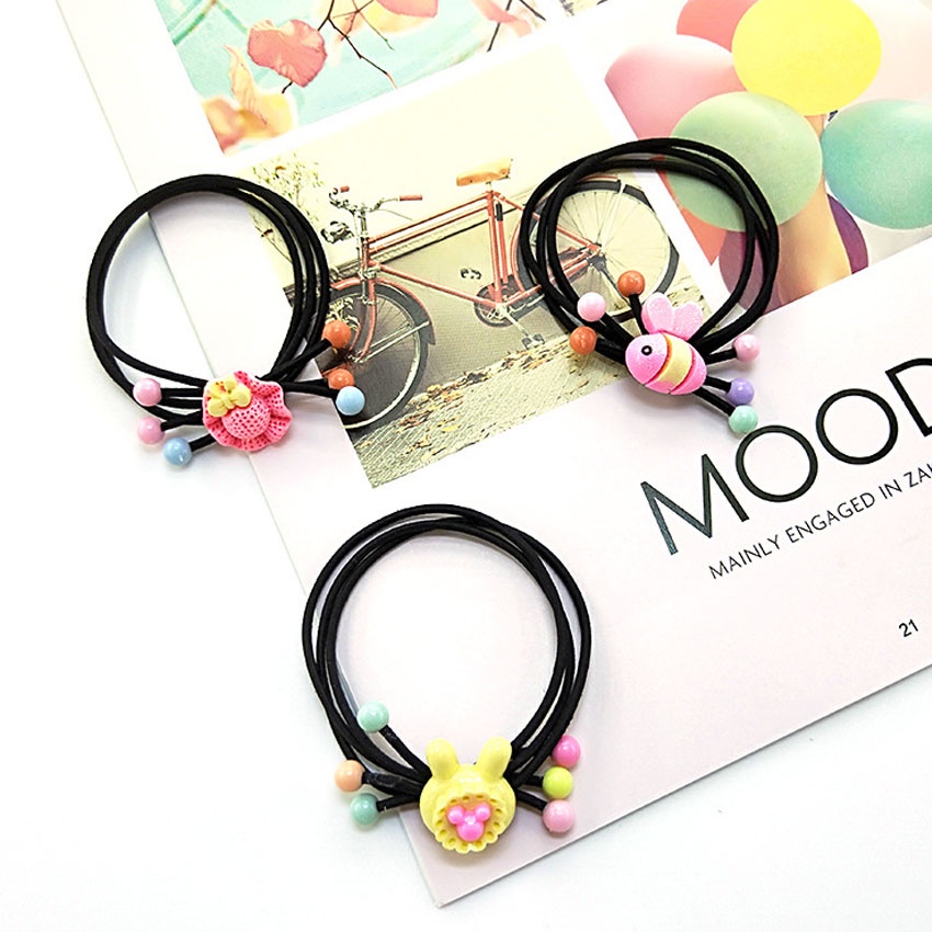 Dây buộc tóc cho bé gái - Set 10 dây cột tóc dễ thương, bền đẹp - NASI Store