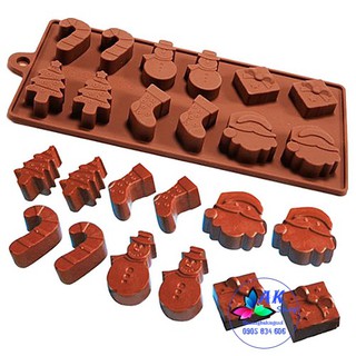 KHUÔN SILICON GIÁNG SINH 12 PINETREE / 2501.202