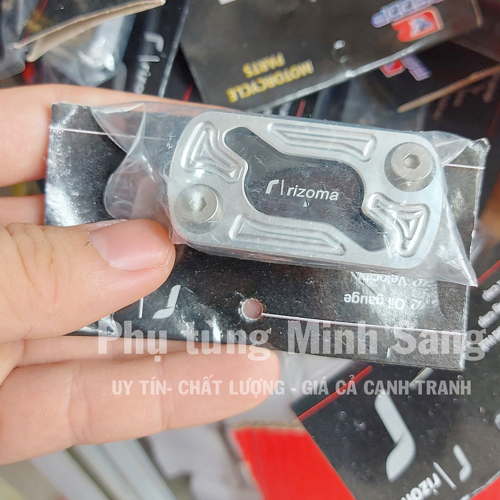 Nắp bình dầu phanh thắng đĩa gắn xe honda yamaha nhôm cnc