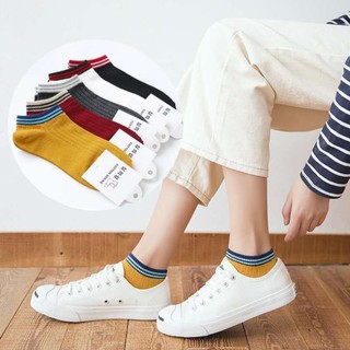 Set 5 đôi tất/ vớ cổ ngắn năng động nam/ nữ