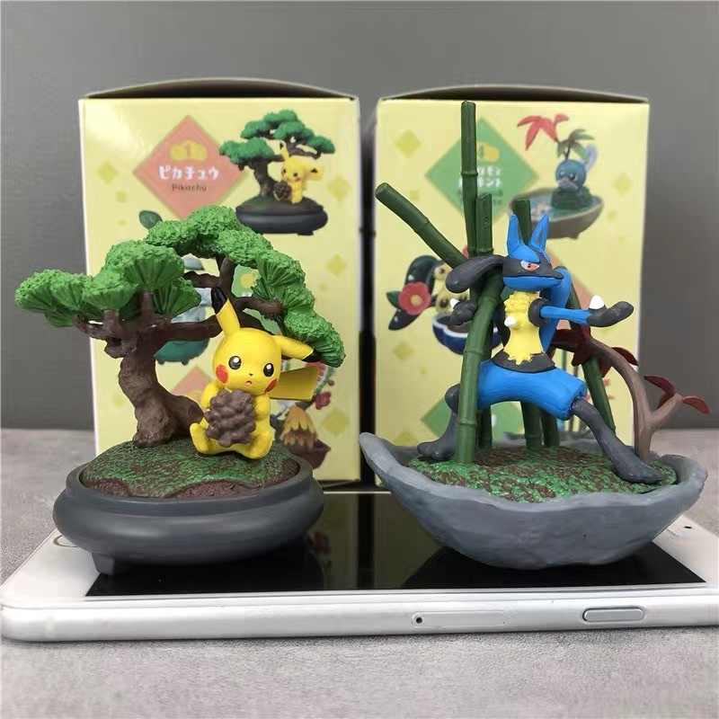 Mô hình Vườn Cây bonsai Pokemon khu vườn trong mơ trong chậu thế hệ 2 đồ chơi búp bê trang trí