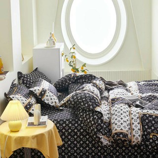 Bộ Chăn Ga Gối Cotton Poly L.V Mới