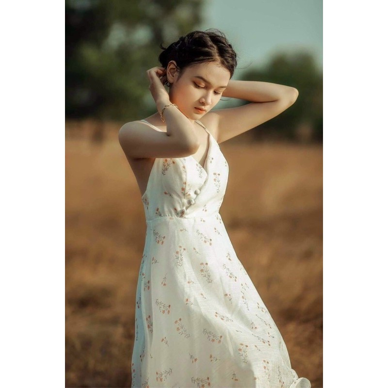 Đầm hoa❤️Hình thật 100%❤️Đầm maxi hoa hai dây | BigBuy360 - bigbuy360.vn