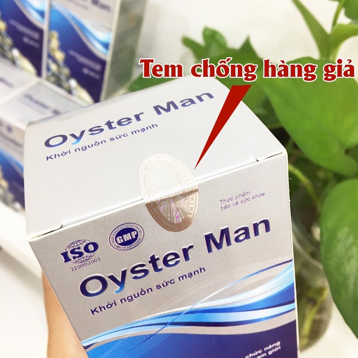 Tinh Chất Hàu Biển Oyster Man - Tăng Cường Sinh Lý Nam , Cải Thiện Xuất Tinh Sớm, Yếu Sinh Lý, Hộp 30 Viên ...