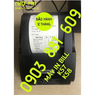 GIẤY IN BILL K57/58 X 45MM [THÙNG 50 CUỘN] MỰC ĐEN