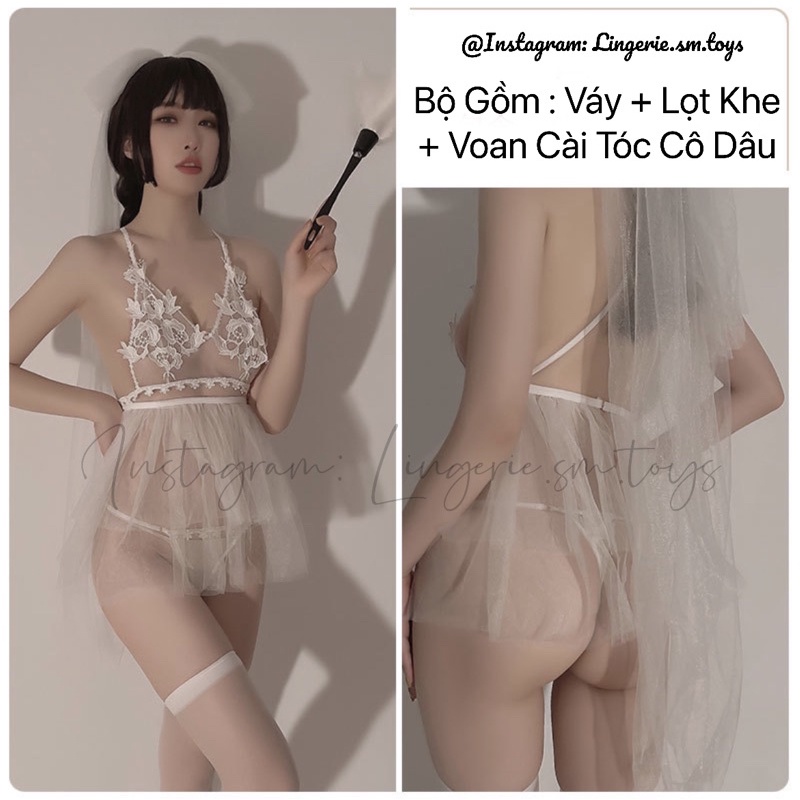 QR101 - Cosplay Cô Dâu Của Chàng - Đồ Ngủ Sexy Quyến Rũ @lingerie.sm.toys | BigBuy360 - bigbuy360.vn