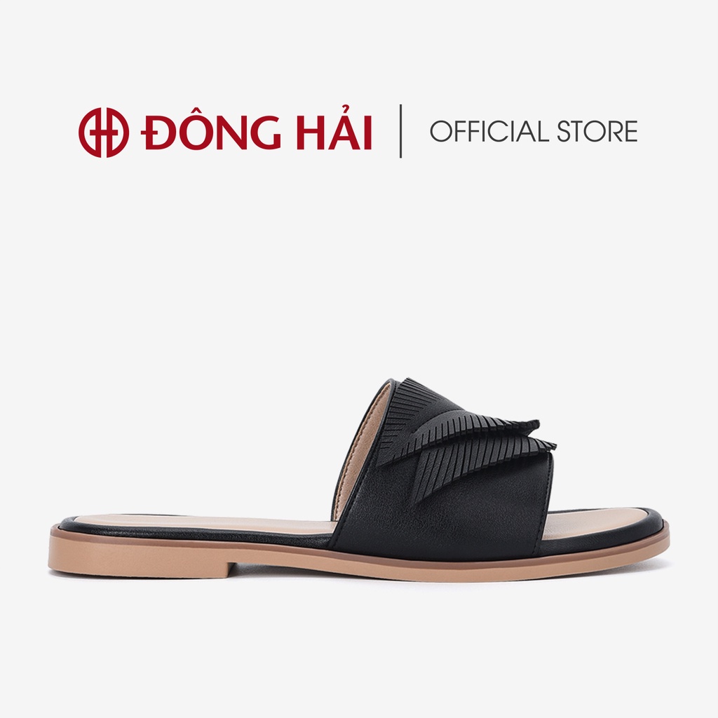 Dép bệt nữ quai ngang Đông Hải thiết kế  hình chiếc lá thanh lịch - D32A7