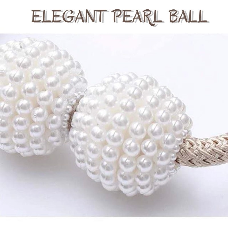 Dây Buộc Rèm Cửa Nam Châm Đính Hạt Ngọc Trai Kiểu Dáng Mới