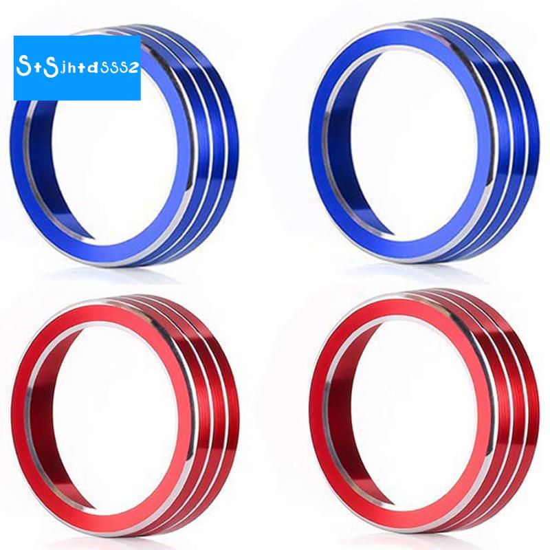 for 10Th Gen Honda Civic Air Condition Knob Cover Trims, Anodized Aluminum AC Switch Temperature Climate Control Rings for Civic 2016 2017 2018 2019 (Blue)